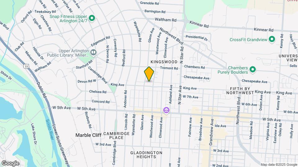 1720 King Ave Mapa y Detalles de la Ubicación