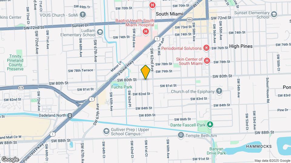 8000 SW 62nd Ct Map and Location Details