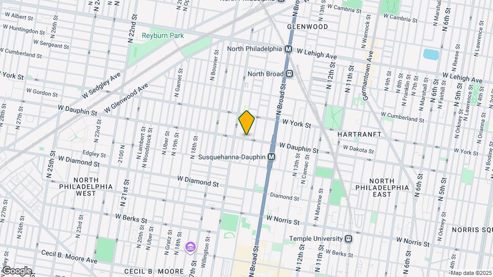 1522 W Dauphin St Map and Location Details