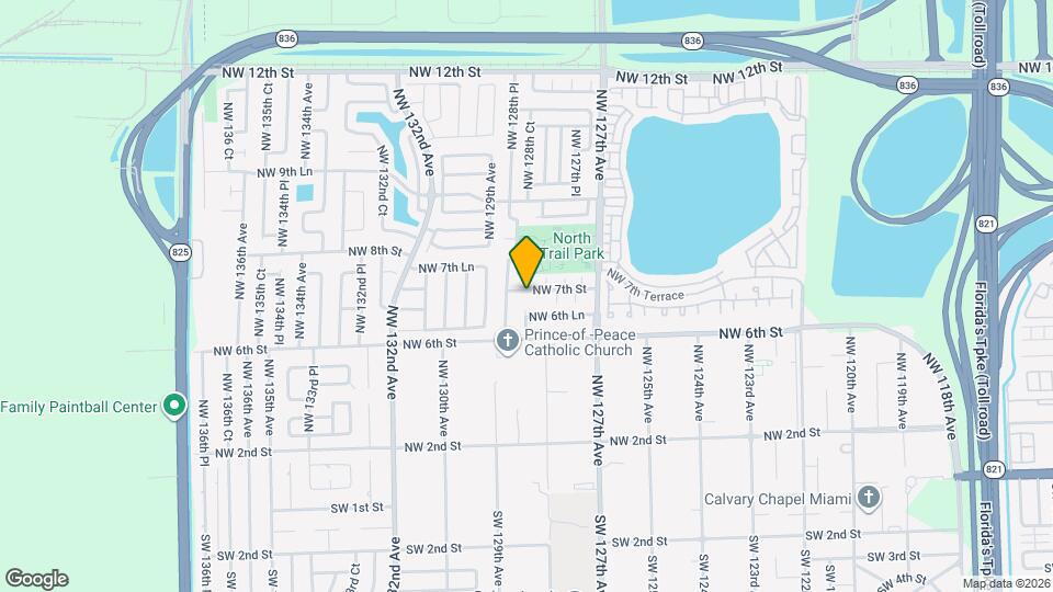 12864 NW 7th St Map and Location Details