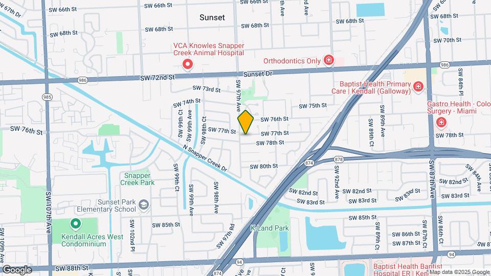 9680 SW 77th St Map and Location Details