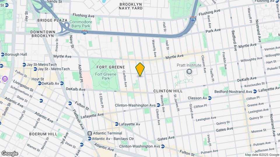215 Clermont Ave Map and Location Details