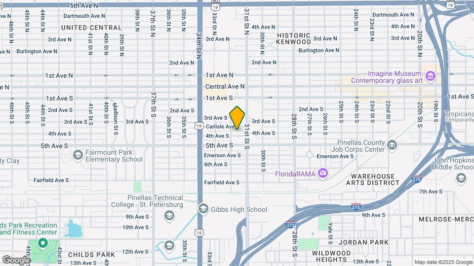 3121 4th Ave S Map and Location Details
