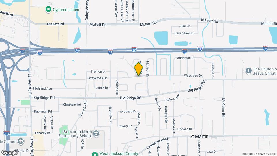 15905 Waycross Dr Map and Location Details