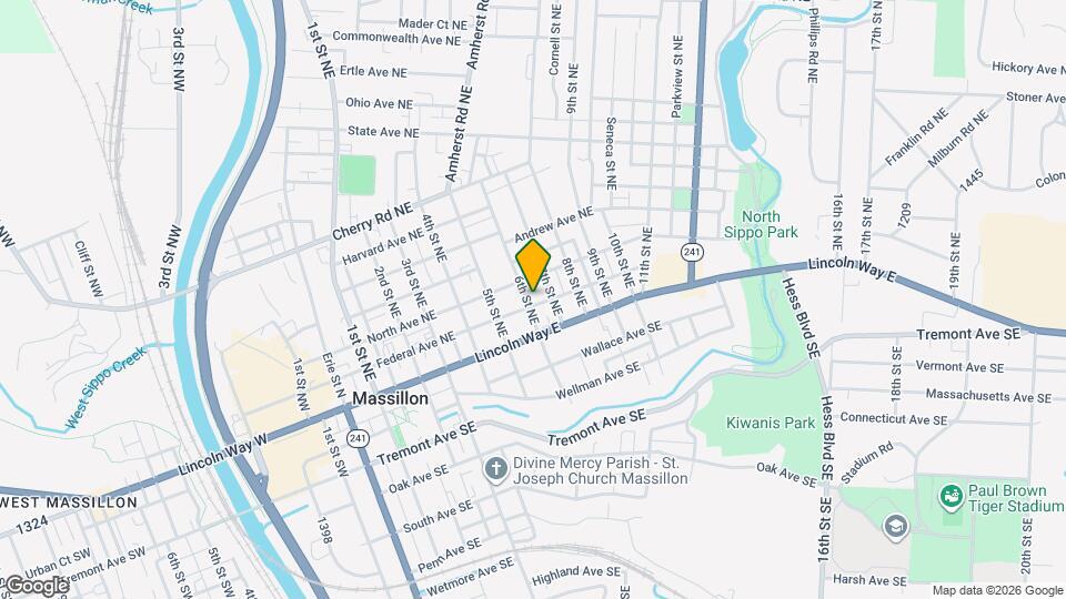 104 6th St NE Map and Location Details