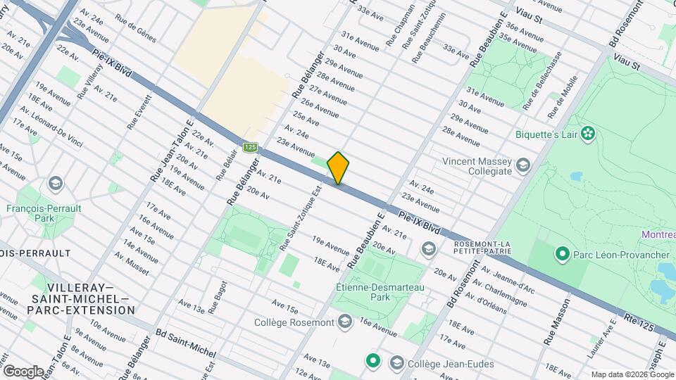 6670 Pie-IX Boul Map and Location Details