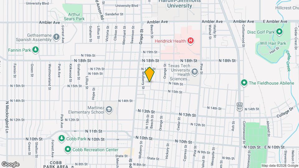 1502 N 15th St Map and Location Details