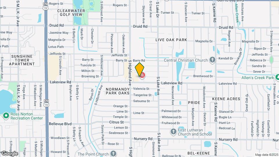 1524 Lakeview Rd Map and Location Details