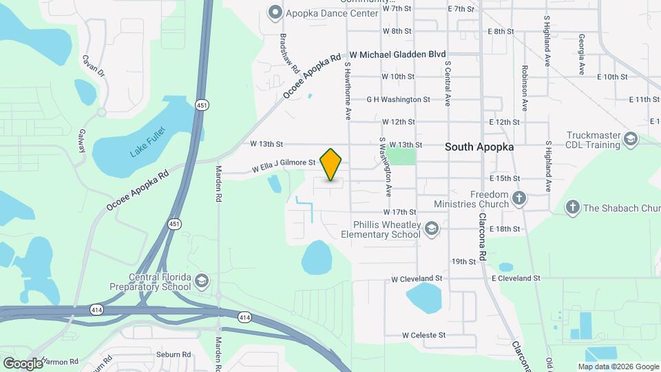 452 Apopka Hills Cir Mapa y Detalles de la Ubicación