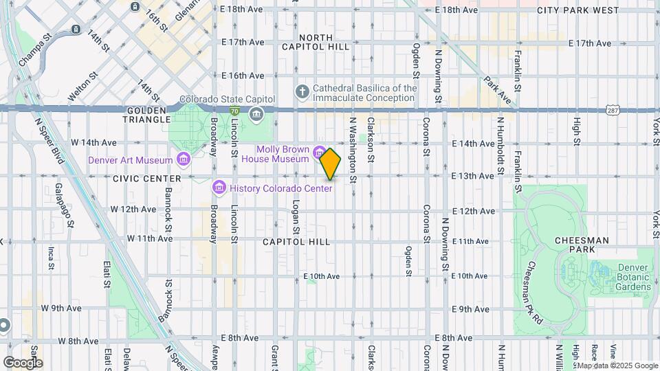 1267 N Pearl St Map and Location Details