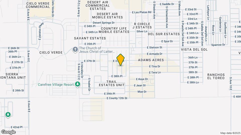 3764 S Susannah Dr Map and Location Details