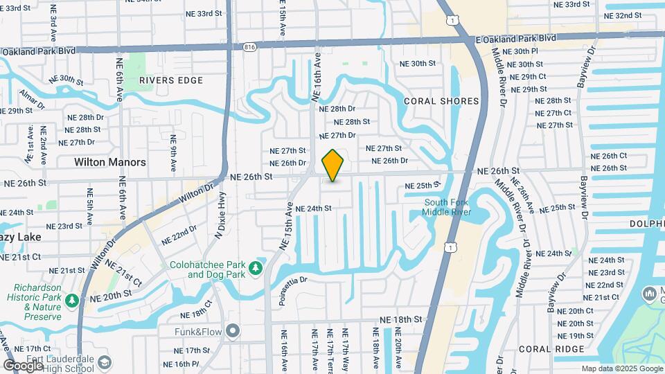 1619 NE 25th St Map and Location Details