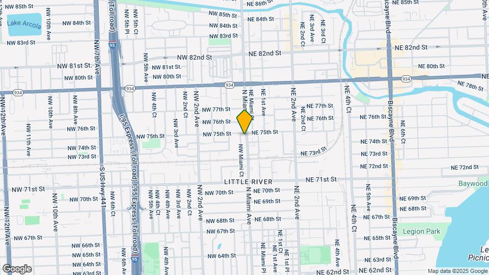 7450 N Miami Ave Map and Location Details