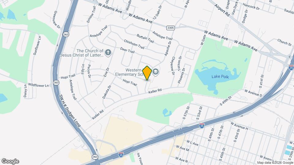 703 Apache Dr Map and Location Details