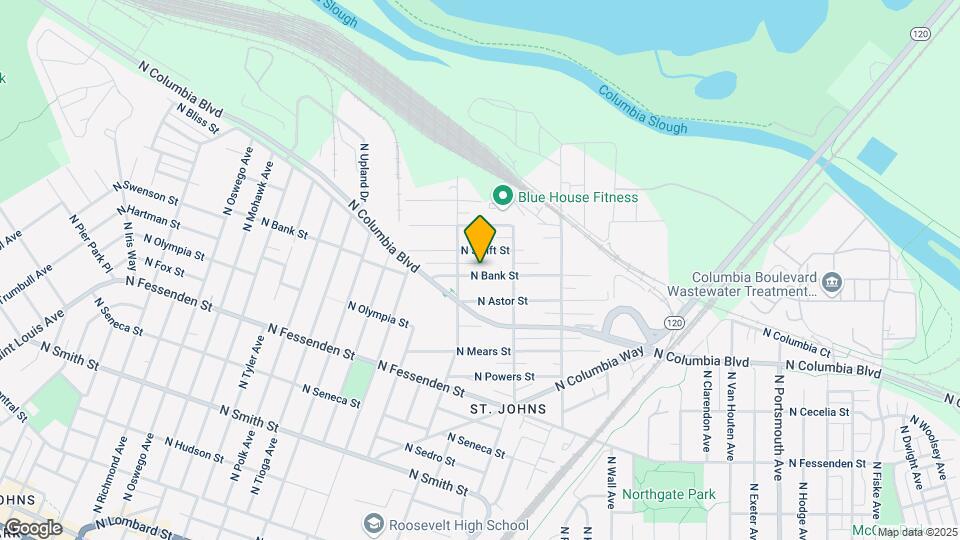 6917 N Bank St Map and Location Details