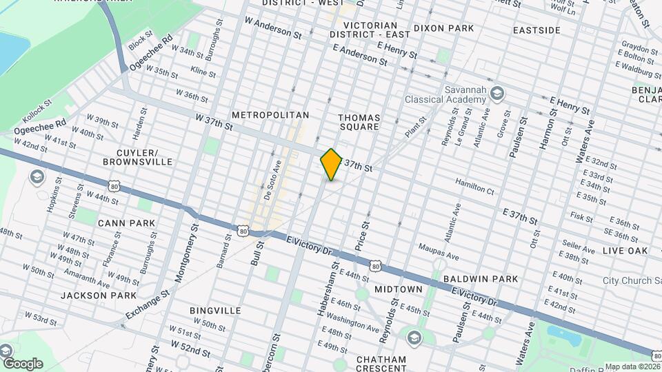 206 E 39th St Mapa y Detalles de la Ubicación