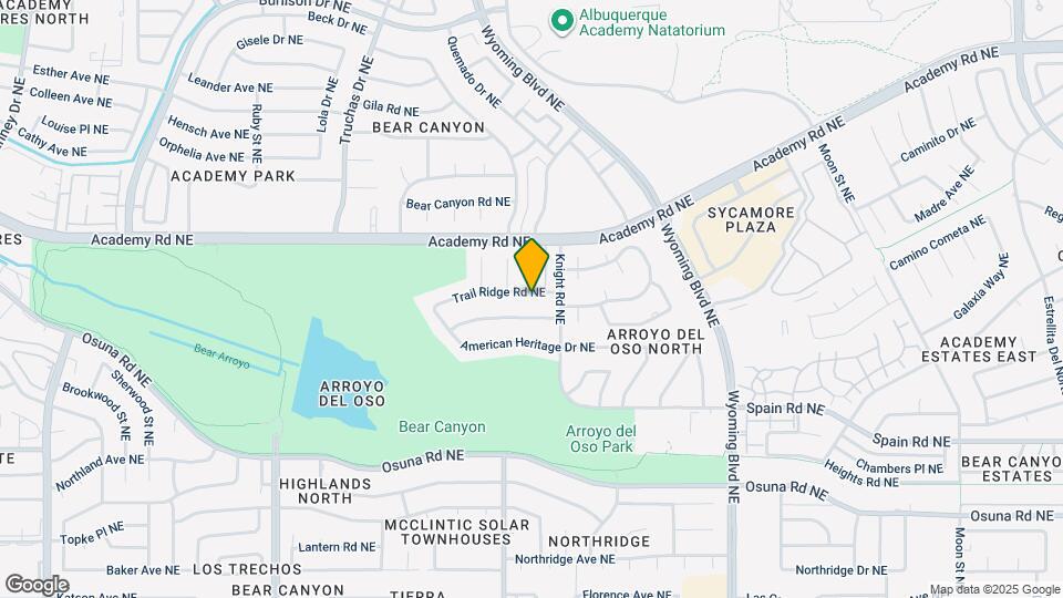 7708 Trail Ridge Rd NE Map and Location Details