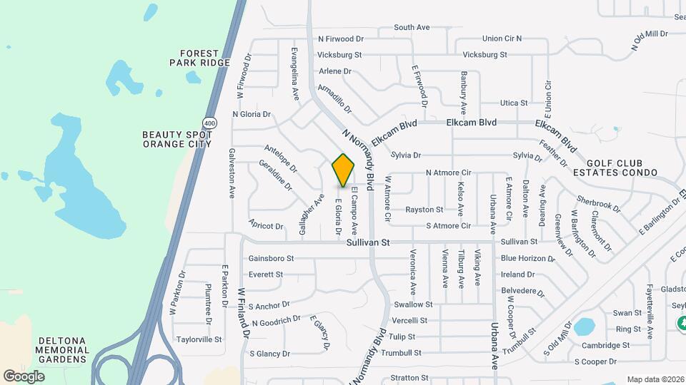 2089 E Gloria Dr Map and Location Details