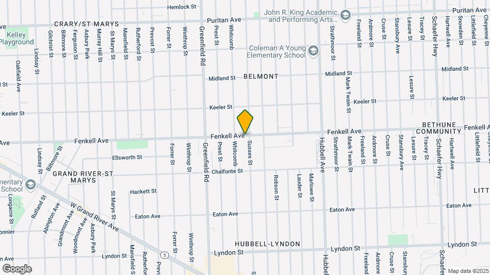15141 Sussex St Map and Location Details