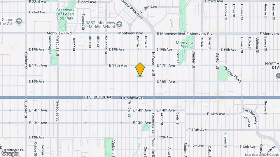1610 Xanthia St Map and Location Details
