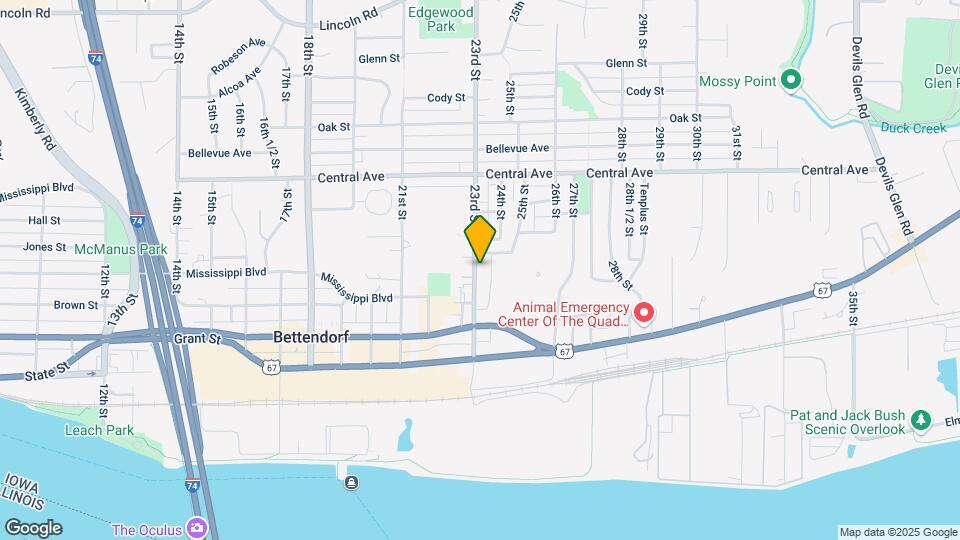 609 23rd St Map and Location Details