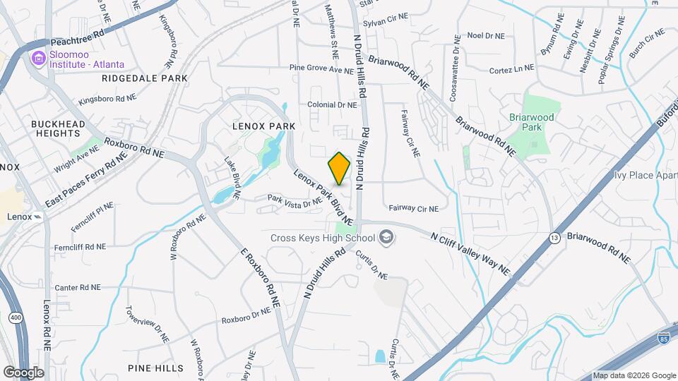 Reserve at Lenox Park Leasing Map and Location Details