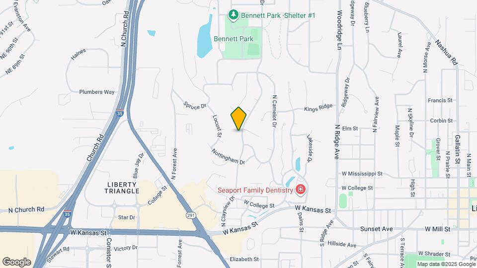 418 N Clayview Dr Map and Location Details