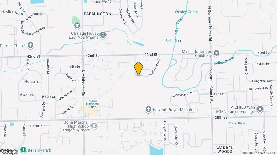 10423 Apple Creek Dr Map and Location Details