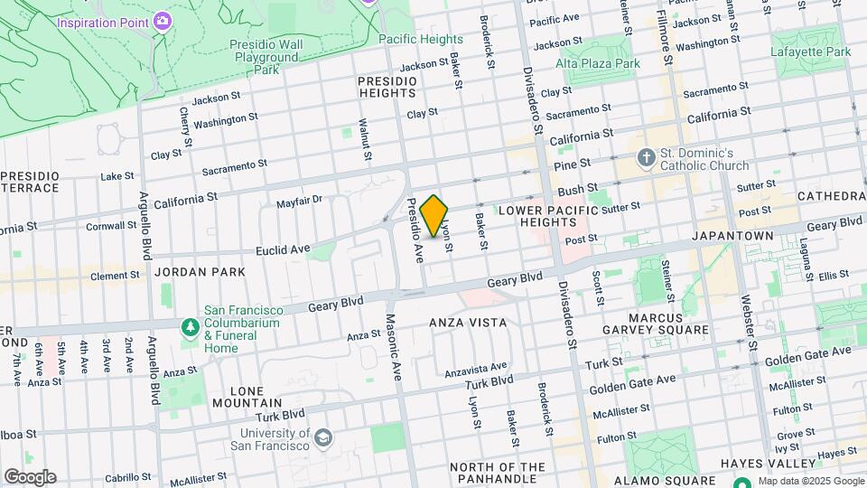 2737 Sutter Mapa y Detalles de la Ubicación
