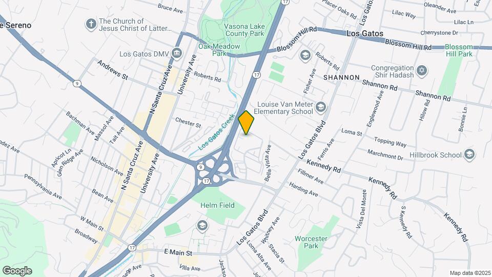 449 Alberto Way Map and Location Details