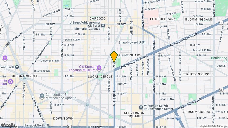 1610 11th St NW Map and Location Details