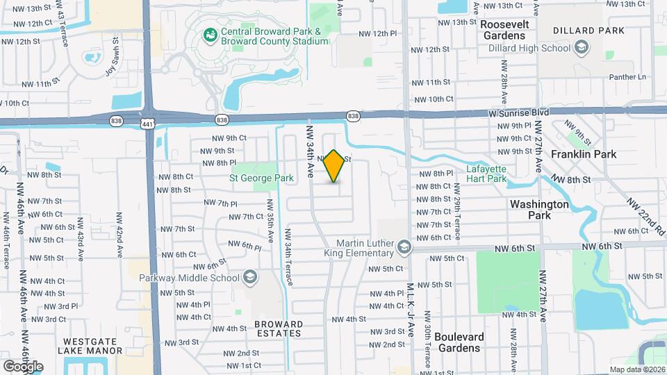 3330 NW 8th Ct Map and Location Details
