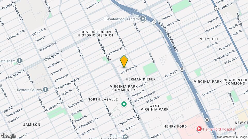 1686 Hazelwood St Map and Location Details