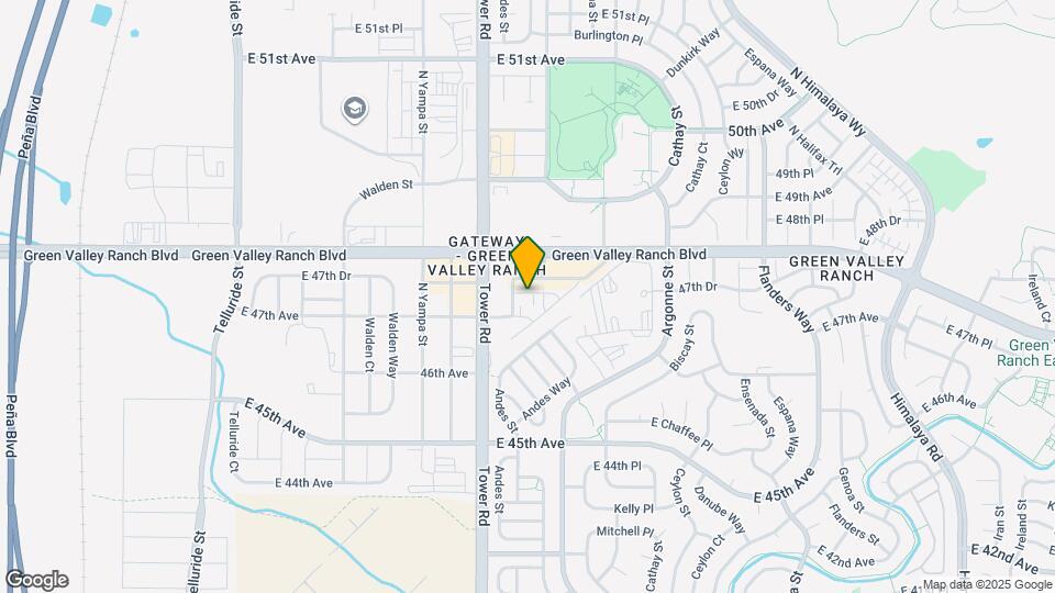 18580 E 47th Pl Mapa y Detalles de la Ubicación