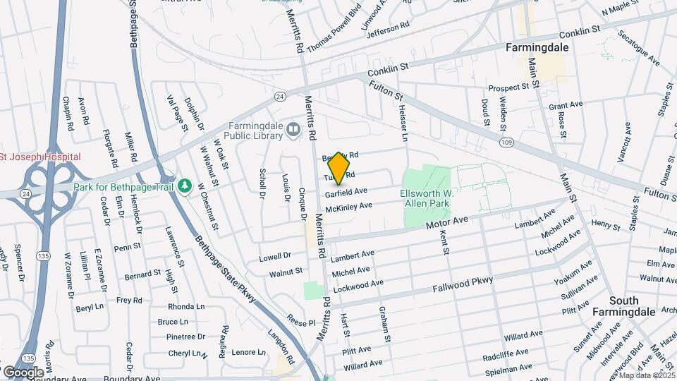 15 Garfield Ave Map and Location Details