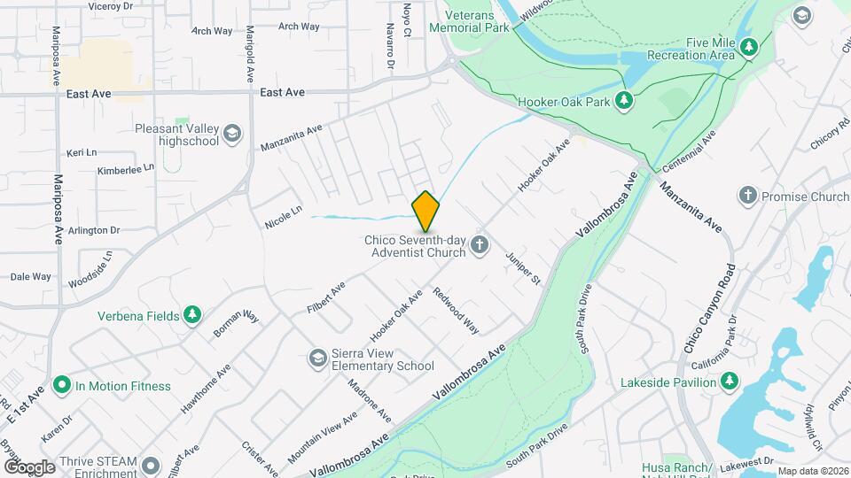 640 Brookwood Way Map and Location Details