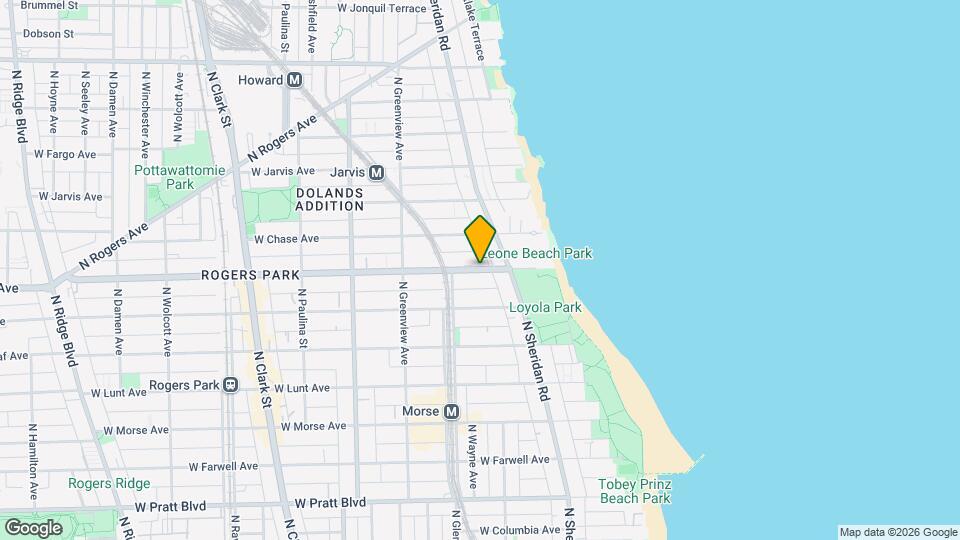 1333 W Touhy Ave, Unit 1E Map and Location Details