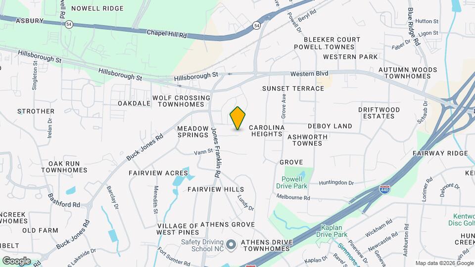 4704 Blue Bird Court, Unit D Mapa y Detalles de la Ubicación