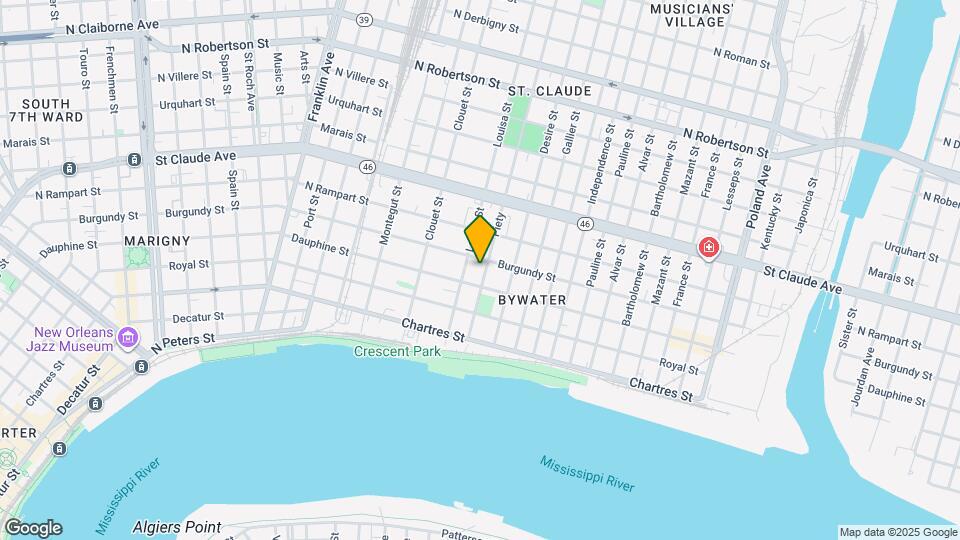 826 Piety St Map and Location Details