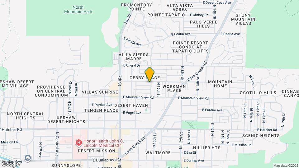 841 E Cinnabar Ave Map and Location Details