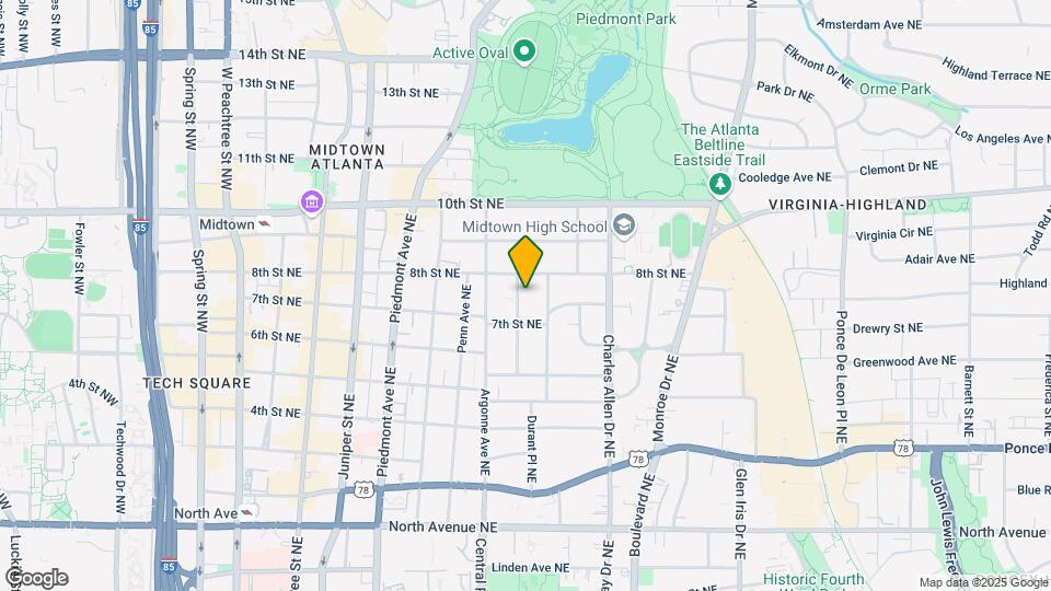 885 Glendale Terrace NE Mapa y Detalles de la Ubicación