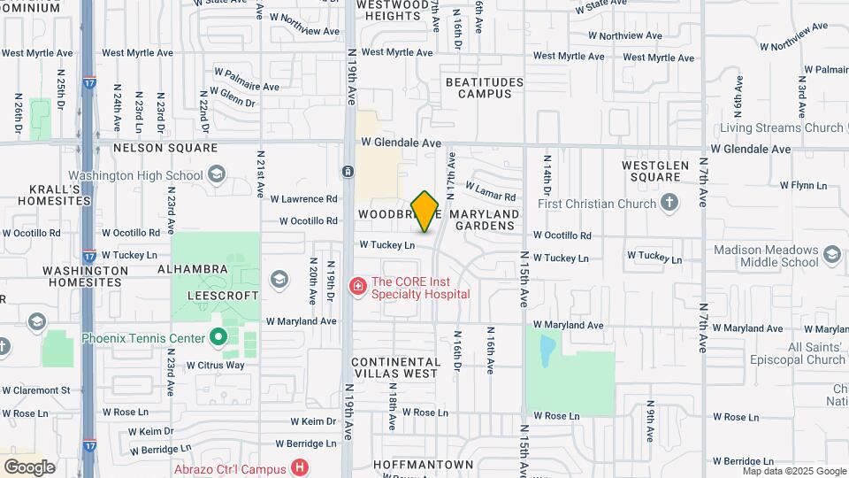 1702 W Tuckey Ln Map and Location Details
