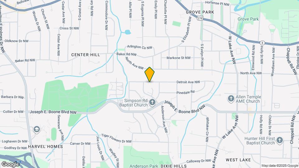 2018 Detroit Ave NW Map and Location Details