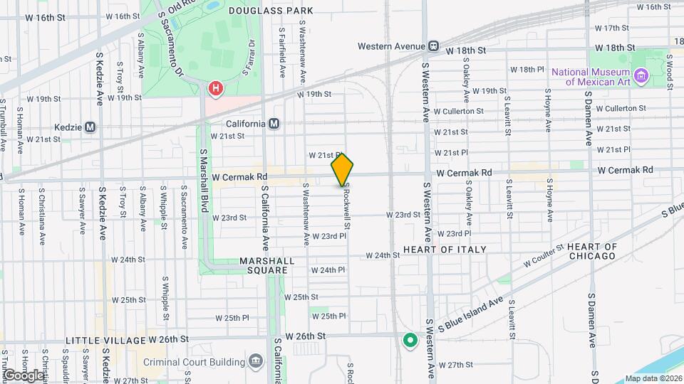 2602 W 22nd Pl Map and Location Details