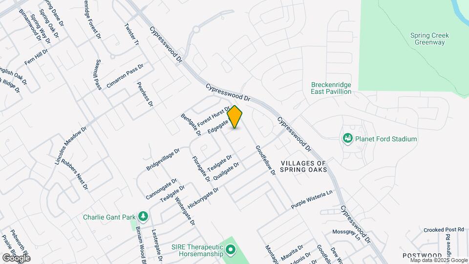 5018 Dawngate Dr Map and Location Details