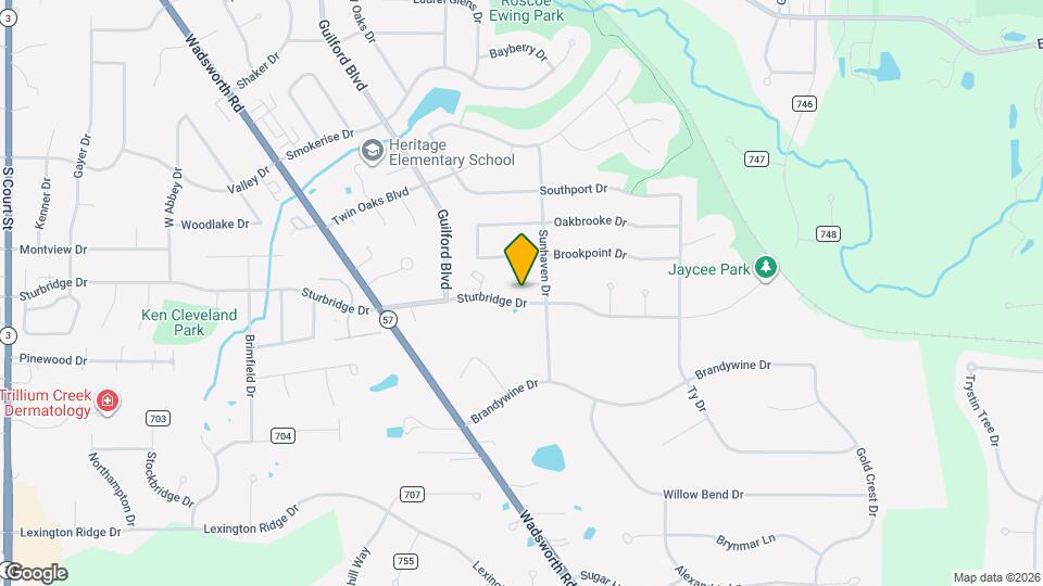 1085 Sunhaven Dr Map and Location Details