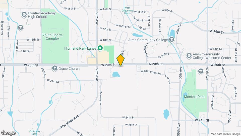 5750 W 20th St, Unit 17-1 Map and Location Details