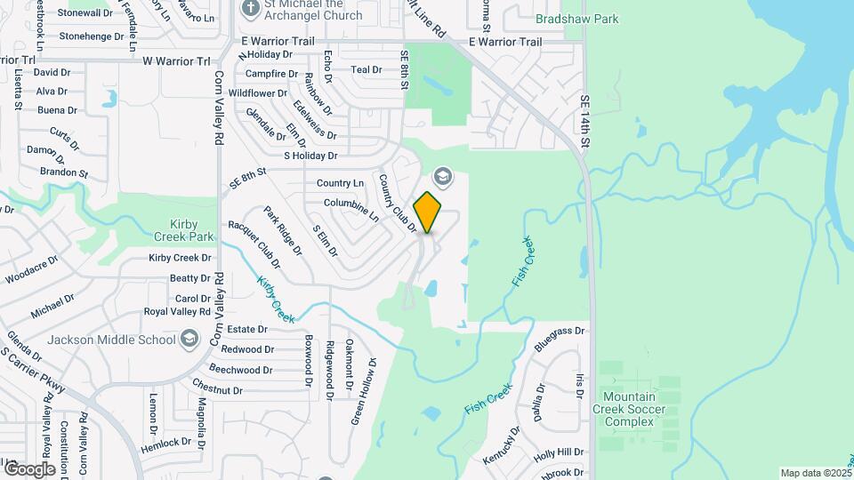 3433 Country Club Dr Map and Location Details