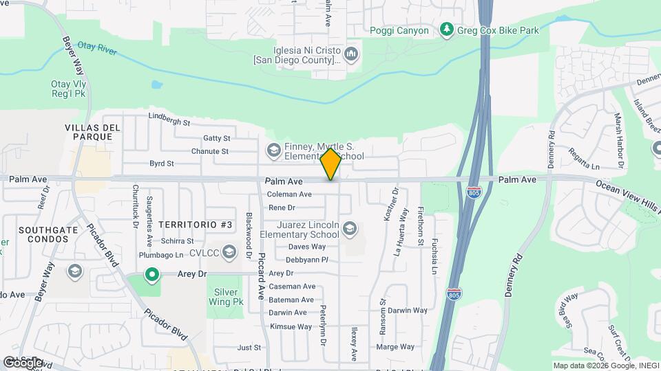 4081 Palm Ave Map and Location Details