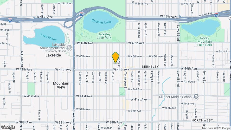 4436 Vrain St Map and Location Details